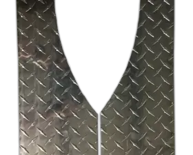 Owens Products 6.5 x 16 Black Moon Cut Diamond Tread Aluminum Owens Classic Mud flaps Universal Fit