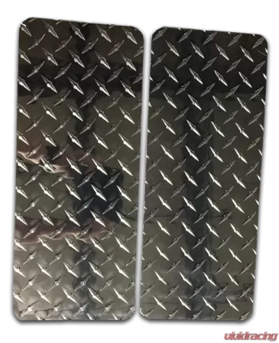 Owens Products 6.5 x 16 Black Rectangular Diamond Tread Aluminum Owens Classic Mud flaps Universal Fit - C8000RMF