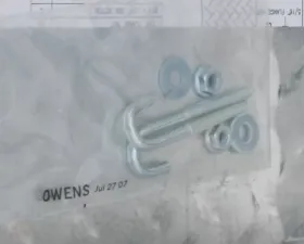 Owens Products Truck Tool Box J-Bolt Mounting Kit