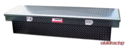 Owens Products Full Size Black Powder Coat Diamond Tread Aluminum Garrison Series Crossover Style Truck Tool Box - 41016B