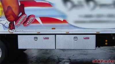 Owens Products 48" Bright Polished Diamond Tread Aluminum Truck Tool Box Garrison Series Underbody Chest - 47003