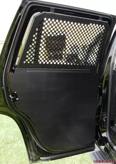 Owens Products 63.725 W x 41 D x 44 H Mill Finish Aluminum Dog Crate Professional K9 Series Explorer Interceptor Rear Seat Insert Ford Explorer 2011+ - 55303