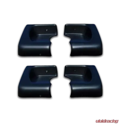 Owens Products Black Molded TPO TranSender Running Boards End Caps - 7600EC