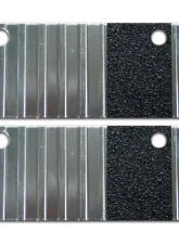Owens Products Bright Extruded Aluminum Owens Classic Running Boards End Caps Pair                                     - C7000EC - Image 2