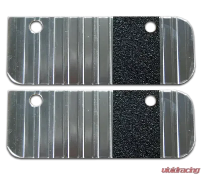 Owens Products Bright Extruded Aluminum Owens Classic Running Boards End Caps Pair - C7000EC