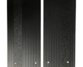 Owens Products Black Rectangular Extruded Aluminum Running Boards Stone Guards Pair