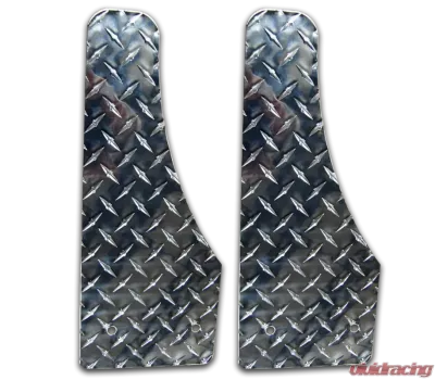 Owens Products Bright Moon Cut Diamond Tread Aluminum Running Boards Stone Guards Pair - C8000SG