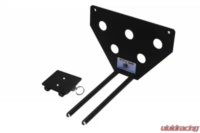 STO N SHO Front License Plate Bracket w/ Black Base Plate Jaguar F-Pace S/R Sport 2017-2020 - SNS99a-b