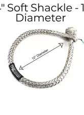 Soft Shackle Silver 30,000 lb. Capacity 10 Inch Diameter TRE-Tactical Recovery Equipment                                     - TRE-SS-SV - Image 2