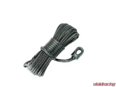1/4 Inch x 50 ft. Black Winch Rope & Black Safety Thimble TRE-Tactical Recovery Equipment - TRE-WR-14BK50