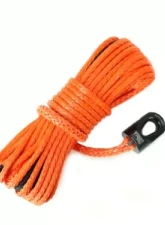1/4 Inch x 50 ft. Orange Winch Rope & Black Safety Thimble TRE-Tactical Recovery Equipment                                     - TRE-WR-14OR50 - Image 2