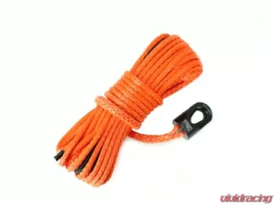 1/4 Inch x 50 ft. Orange Winch Rope & Black Safety Thimble TRE-Tactical Recovery Equipment - TRE-WR-14OR50