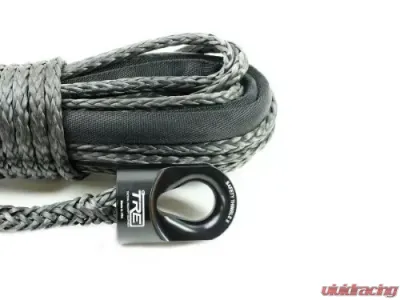3/8 Inch Black Winch Rope and Safety Thimble 100 Foot Roll TRE-Tactical Recovery Equipment - TRE-WR-38BK100