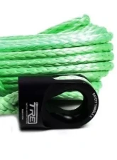 3/8 Inch Lime Green Winch Rope and Safety Thimble 100 Foot Roll TRE-Tactical Recovery Equipment                                     - TRE-WR-38LG100 - Image 2