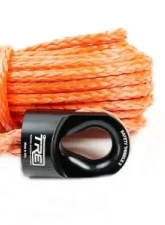 3/8 Inch Orange Winch Rope and Safety Thimble 85 Foot Roll TRE-Tactical Recovery Equipment                                     - TRE-WR-38OR85 - Image 2
