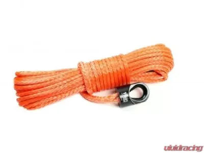 3/8 Inch Orange Winch Rope and Safety Thimble 85 Foot Roll TRE-Tactical Recovery Equipment - TRE-WR-38OR85