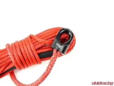 3/8 Inch Red Winch Rope and Safety Thimble 85 Foot Roll TRE-Tactical Recovery Equipment - TRE-WR-38RD85