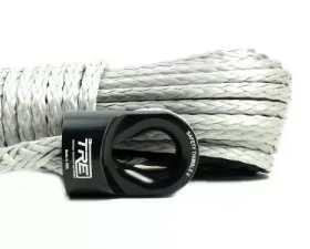 3/8 Inch Silver Winch Rope and Safety Thimble 85 Foot Roll TRE-Tactical Recovery Equipment