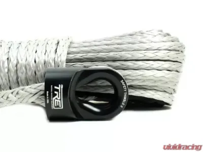 3/8 Inch Silver Winch Rope and Safety Thimble 85 Foot Roll TRE-Tactical Recovery Equipment - TRE-WR-38SV85