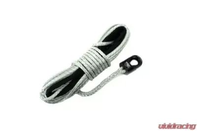 3/8 Inch Silver Winch Rope and Safety Thimble 85 Foot Roll TRE-Tactical Recovery Equipment - TRE-WR-38SV85
