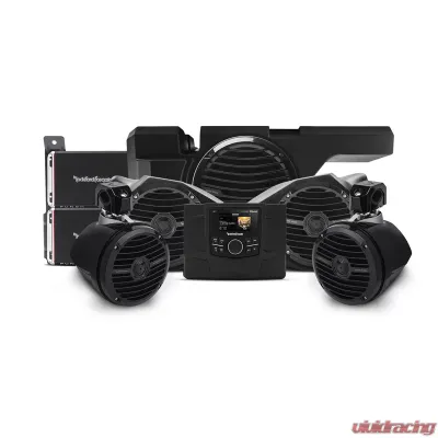 Rockford Fosgate Stage 4 600 Watt Stereo | Front | Rear Speaker | Subwoofer Kit Polaris RZR Models - RZR-STAGE4