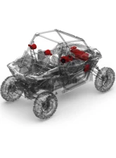 Rockford Fosgate Stage 4 600 Watt Stereo | Front | Rear Speaker | Subwoofer Kit Polaris RZR Models                                     - RZR-STAGE4 - Image 3