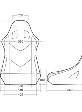 Cobra Monaco Pro - FIA 8855-1999 - Black Spacer Fabric - Tube Frame Bottom or Side Mount Seat                                     - C MNP-S-BK - Image 3