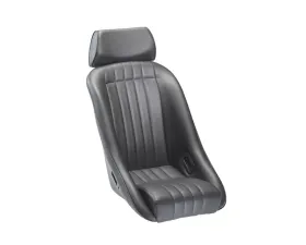 Cobra Classic CS w/ Headrest & Lapbelt Side Slots - Black Soft Grain Vinyl