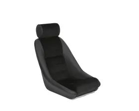 Classic RS (70s Porsche Style) w/Headrest - Black SOft Grain Vinyl outers/Black Corduroy Centers/Black Vinyl Piping