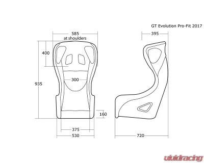 Cobra Evolution Pro-Fit Standard GRP - FIA 8855-1999 - Pro-Fit - Black Spacer Fabric all over - C EVPF-S-BKS-GRP