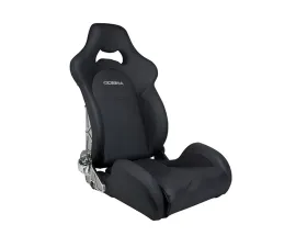 Cobra Misano Lux Recliner in Black Leather - reclining - Carbon Fiber Back - integrated 6-point sub straps