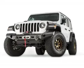 Warn Grille Guard Mount Mounts 2 Lights Powder Coated Black; Without Lights Jeep Wrangler 2018