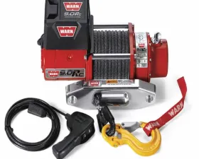 Warn 12 Volt 9000 LB Cap 50 Ft Synthetic Rope Hawse Fairlead