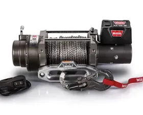 Warn 12 Volt 15000 LB Cap 80 Ft Spydura Synthetic Rope