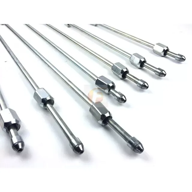 Fleece Performance 17 Inch High Pressure Fuel Line 8mm x 3.5mm Line M14 x 1.5 Nuts - FPE-34200-17