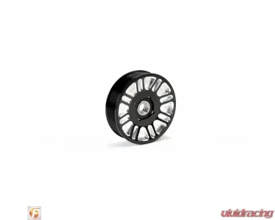 Fleece Performance 2003-2018 Cummins Upper Fan Pulley Idler Black Finish Contract Cut - FPE-34657-BLK-SPK