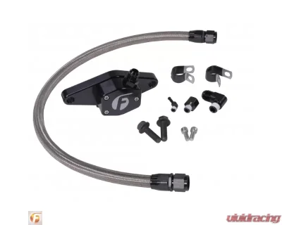 Fleece Performance Cummins Coolant Bypass Kit 12V 94-98 with Stainless Steel Braided Line - FPE-CLNTBYPS-CUMMINS-12V-SS