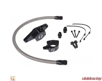 Fleece Performance Cummins Coolant Bypass Kit VP 98.5-02 with Stainless Steel Braided Line - FPE-CLNTBYPS-CUMMINS-VP-SS