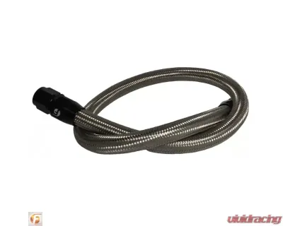 Fleece Performance 39.50 Inch 12 Valve Cummins Coolant Bypass Hose Stainless Steel Braided - FPE-CLNTBYPS-HS-12V-SS