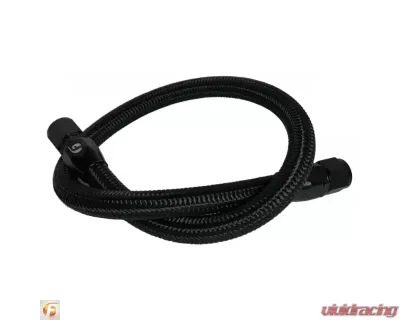 Fleece Performance 34.5 Inch Common Rail/VP44 Cummins Coolant Bypass Hose Black Nylon Braided - FPE-CLNTBYPS-HS-CRVP-BLK