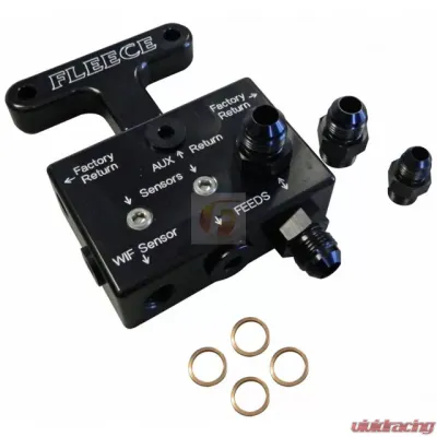 Fleece Performance 2007.5-2009 3rd Gen 6.7L Dodge/Cummins Fuel Distribution Block - FPE-FFD-RF-3G-67