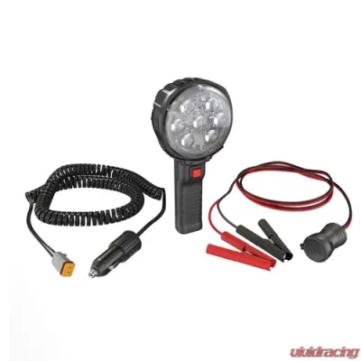 J.W. Speaker Model 4416 - 12-24V Black Handheld Work Light with Spot Beam Pattern Kit - 0552841