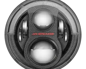 J.W. Speaker 8700 Evolution J2 Series - Kit of 2 Jeep LED Headlights with Carbon Fiber Bezels