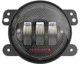 J.W. Speaker 6145 J2 Series - Kit of 2 Jeep LED Fog Lights with Carbon Fiber Bezels