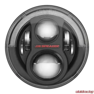 J.W. Speaker 8700 Evolution J2 Series - Kit of 2 Jeep LED Headlights with Black Bezels - 0554543