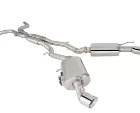 XForce Stainless Steel Cat Back System with Dual Varex Rear Mufflers with Single Tips Chevrolet Camaro 2016-2017