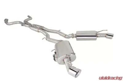 XForce Stainless Steel Cat Back System with Dual Varex Rear Mufflers with Single Tips Chevrolet Camaro 2016-2017 - ES-CC16-VMK-CBS