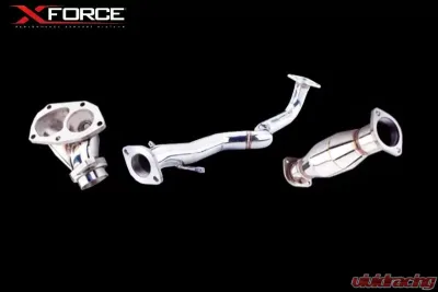 XForce Mitsubishi Evolution 7,8,9 3" S/Steel Dump Pipe and High Flow Metallic Cat Mitsubishi - ES-EV8-KITB
