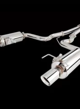 XForce Twin 3" Stainless Catback Exhaust System Ford Mustang GT 2015+                                     - ES-FM15-CBS - Image 2