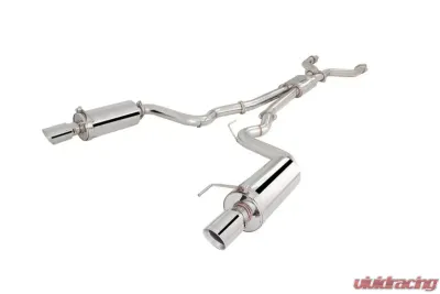 XForce Twin 3" Stainless Catback Exhaust System Ford Mustang GT 2015+ - ES-FM15-CBS